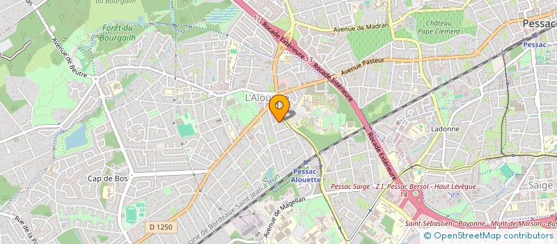 localisation de l'entreprise HY SCI  GRADIGNAN