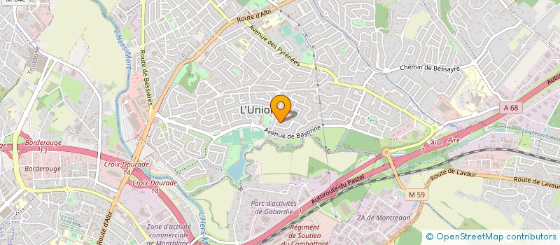 localisation de l'entreprise HY-TYPE à L'UNION