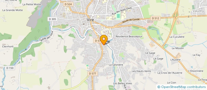 localisation de l'entreprise HYADES à VIRE-NORMANDIE