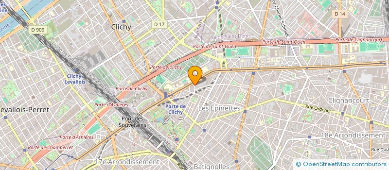 localisation de l'entreprise HYADES  CLICHY