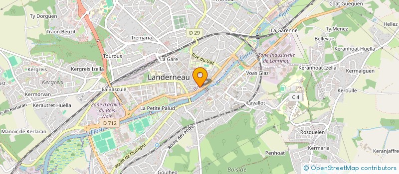 localisation de l'entreprise HYB à LANDERNEAU