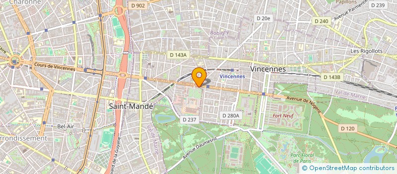 localisation de l'entreprise HYB FOOD ST MANDE  SAINT-MANDE