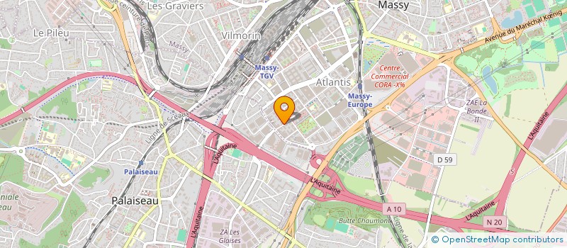 localisation de l'entreprise HYB'RID  MASSY