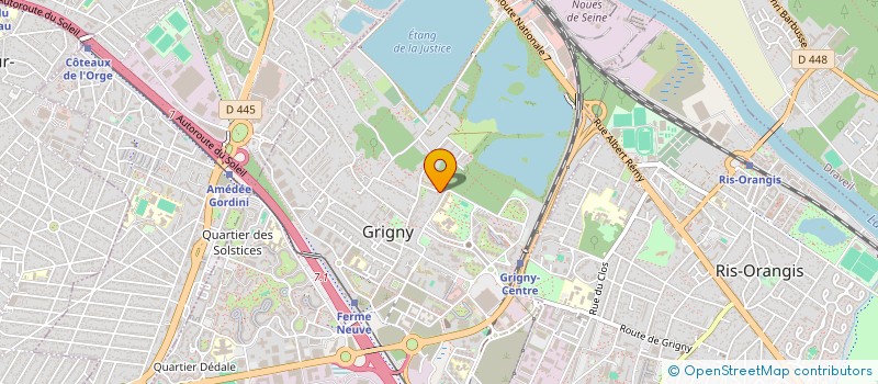 localisation de l'entreprise HYB SAS à GRIGNY