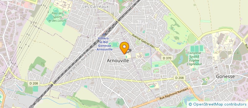 localisation de l'entreprise HYBA  ARNOUVILLE