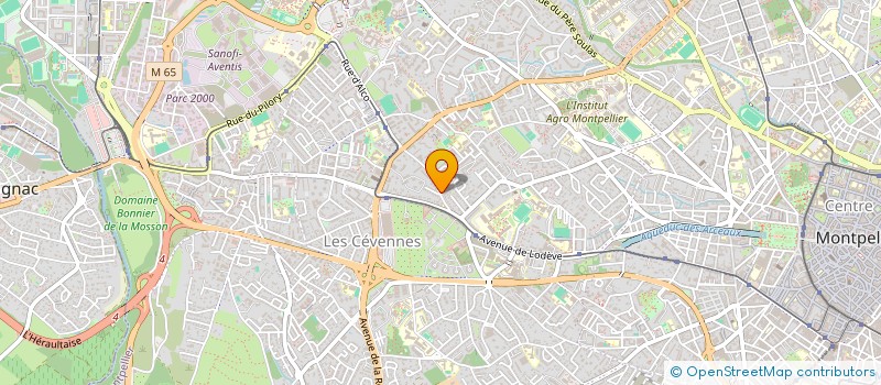localisation de l'entreprise HYBA ZOUAGUI BEAUTY & FORMATION à MONTPELLIER