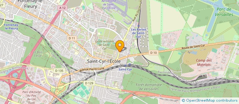 localisation de l'entreprise HYBIFEC HYDRO INSTI ETUD FINAN à SAINT-CYR-L'ECOLE