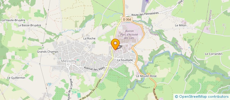 localisation de l'entreprise HYBRALIS  MESSIMY