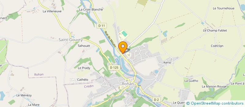 localisation de l'entreprise HYBREA à ROHAN