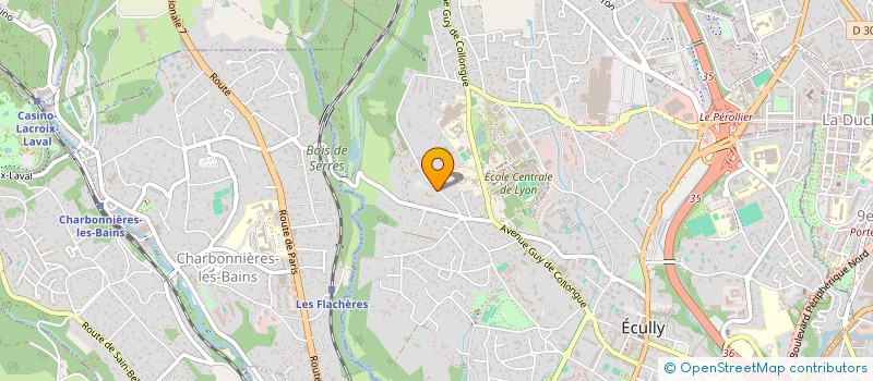 localisation de l'entreprise HYBRIA  ECULLY