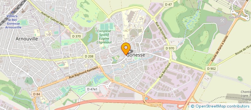 localisation de l'entreprise HYBRID à GONESSE