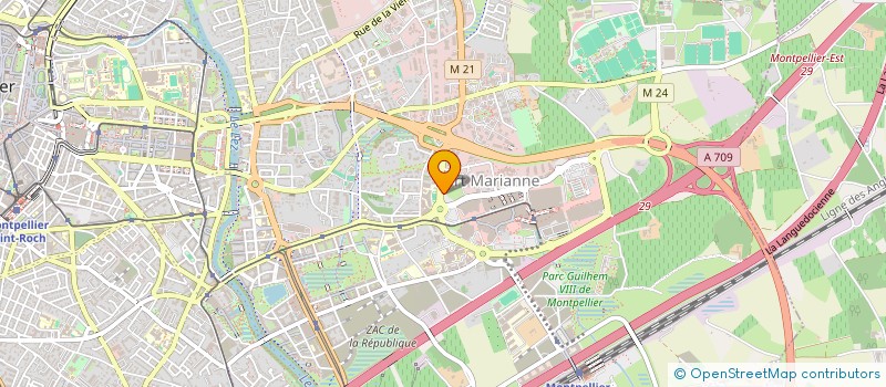 localisation de l'entreprise HYBRID à MONTPELLIER