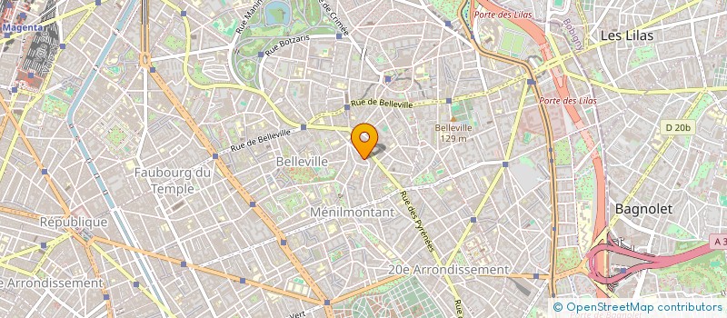 localisation de l'entreprise HYBRID PULSE (PULSATION HYBRIDE)  PARIS