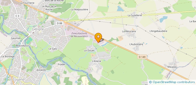 localisation de l'entreprise HYBRID UNITED BOX  GETIGNE