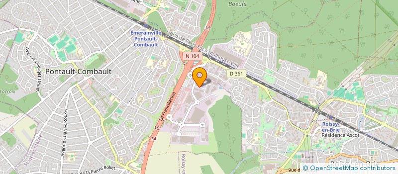 localisation de l'entreprise HYBRIDE CAR PRO  PONTAULT-COMBAULT