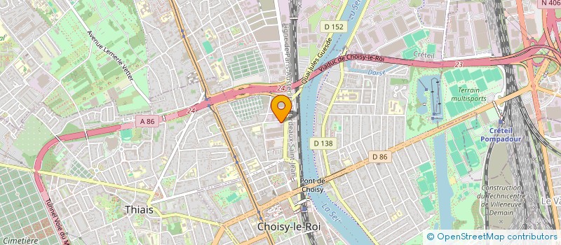 localisation de l'entreprise HYBRIDE TRANSPORTS  CHOISY-LE-ROI