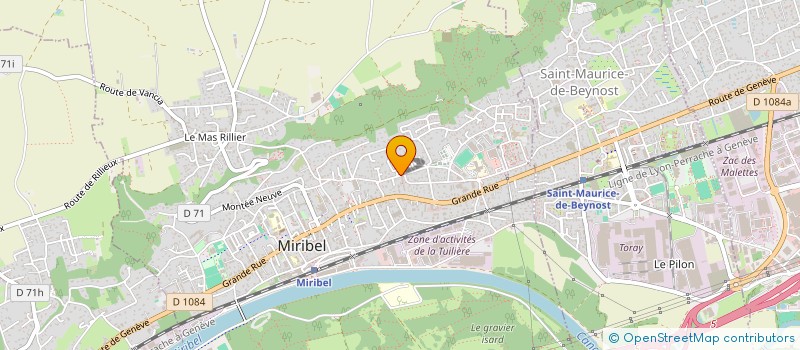 localisation de l'entreprise HYBRIDE-VTC à MIRIBEL
