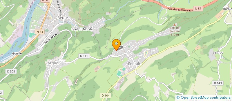 localisation de l'entreprise HYBRIDEA à FONTAIN