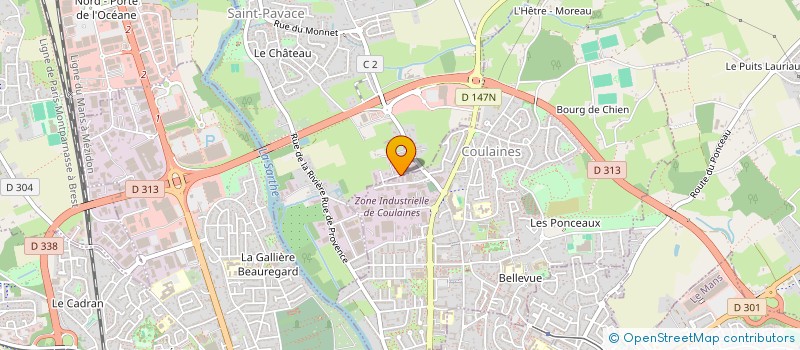 localisation de l'entreprise HYC à SAINT-PAVACE