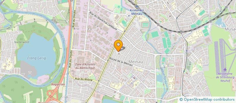localisation de l'entreprise HYCA à STRASBOURG