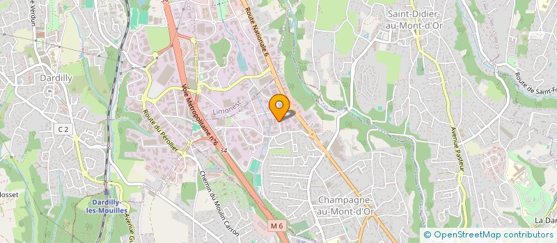 localisation de l'entreprise HYCO  CHAMPAGNE-AU-MONT-D'OR