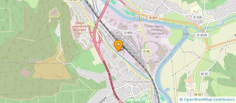 localisation de l'entreprise HYDAM à CHAMPIGNEULLES