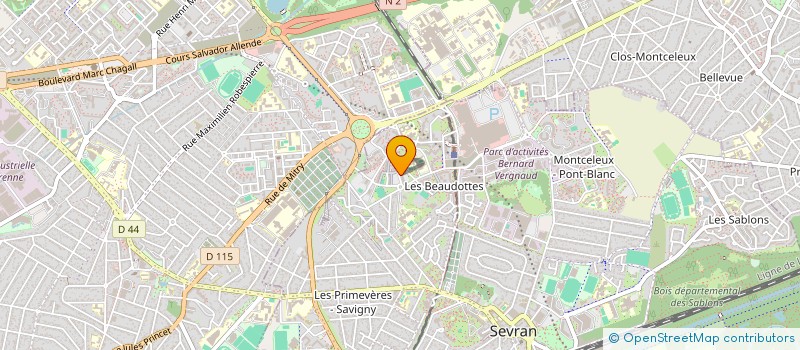 localisation de l'entreprise HYDAS à SEVRAN