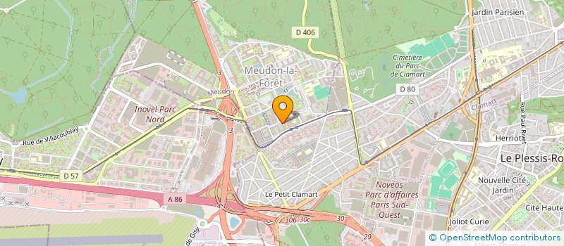 localisation de l'entreprise HYDATIS  MEUDON