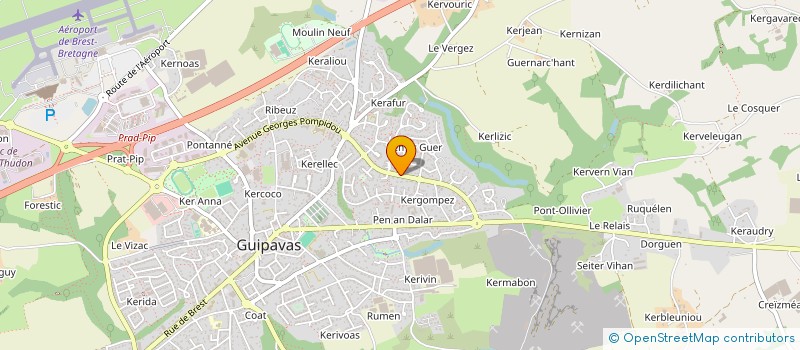 localisation de l'entreprise HYDEALPRO à GUIPAVAS