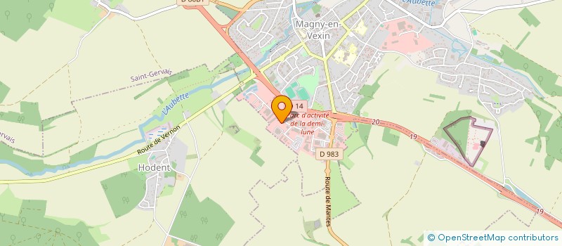 localisation de l'entreprise HYDELEC SARL à MAGNY-EN-VEXIN