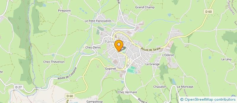 localisation de l'entreprise HYDEX à PANISSIERES