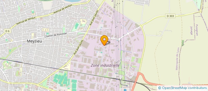 localisation de l'entreprise HYDILAB à MEYZIEU