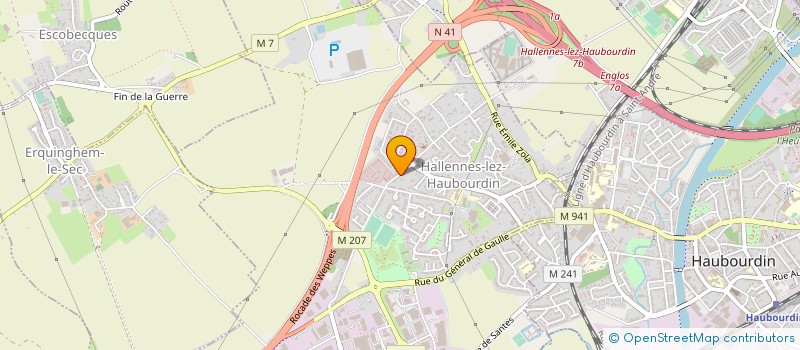 localisation de l'entreprise HYDINOR SARL à HALLENNES-LEZ-HAUBOURDIN