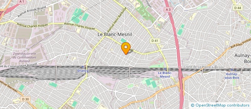 localisation de l'entreprise HYDR'YS à LE BLANC-MESNIL