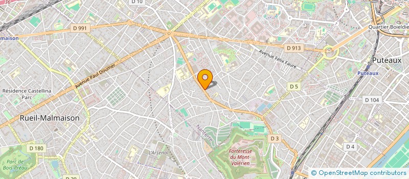 localisation de l'entreprise HYDRA  NANTERRE