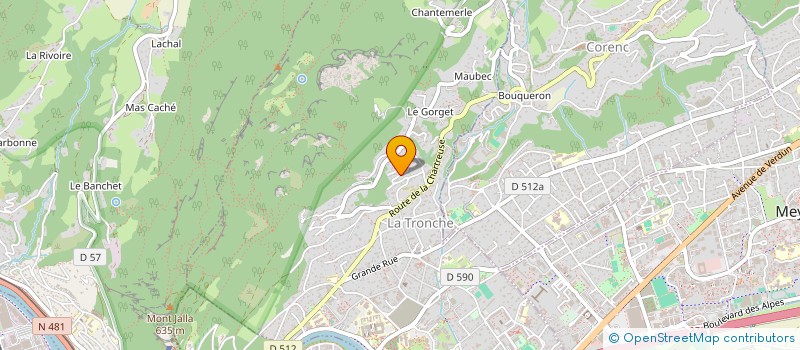 localisation de l'entreprise HYDRA  LA TRONCHE