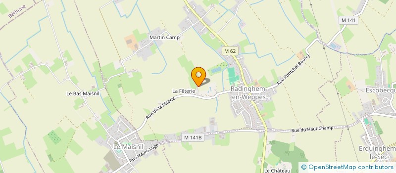 localisation de l'entreprise HYDRA PROTEC  RADINGHEM-EN-WEPPES