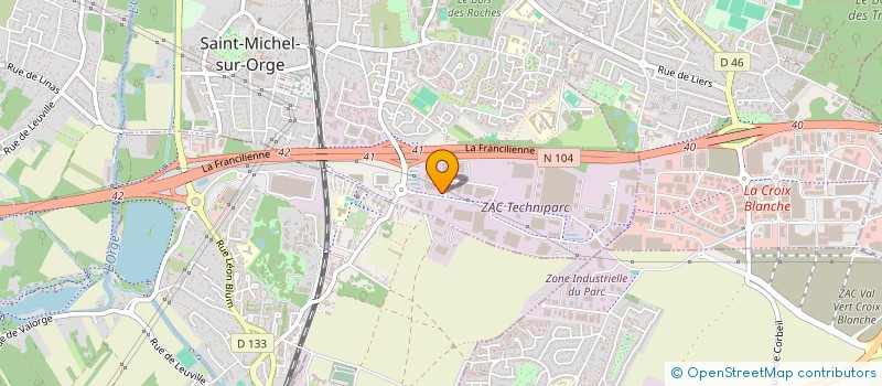 localisation de l'entreprise HYDRABAT à SAINT-MICHEL-SUR-ORGE