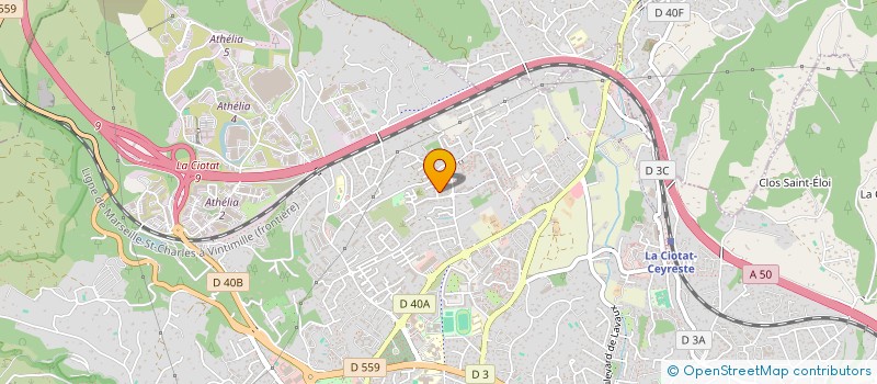 localisation de l'entreprise HYDRACOM à LA CIOTAT