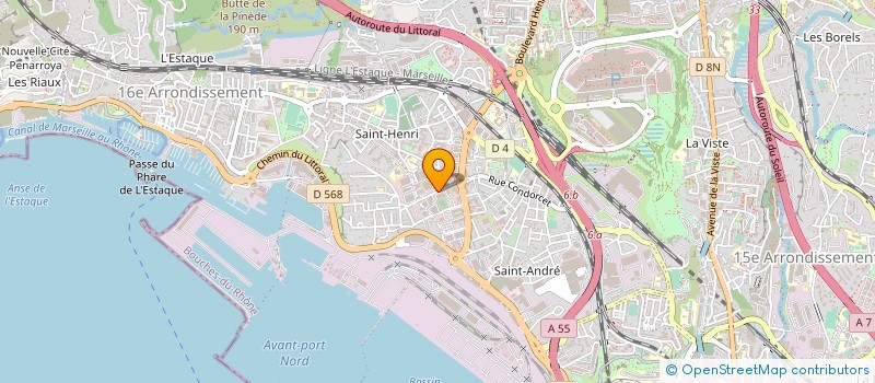 localisation de l'entreprise HYDRAIR ASSAINISSEMENT à MARSEILLE