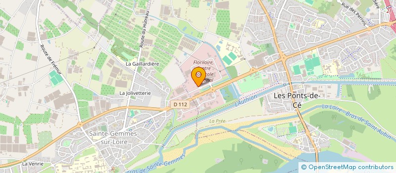 localisation de l'entreprise HYDRANGEA WORLD WIDE / PLANETE HORTENSIA  LES PONTS-DE-CE