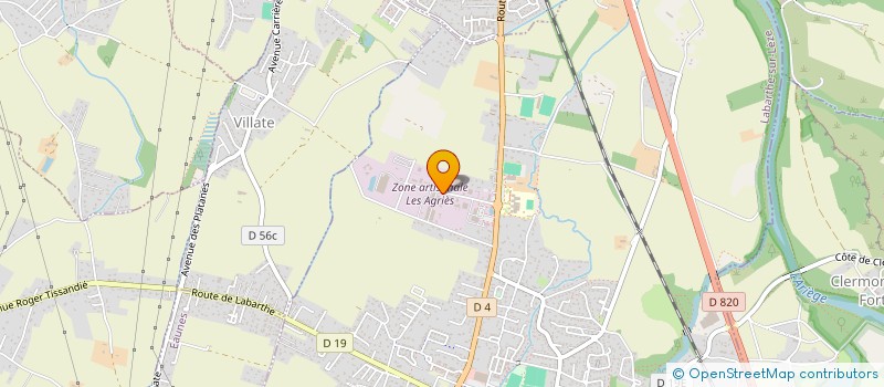 localisation de l'entreprise HYDRASERV à LABARTHE-SUR-LEZE