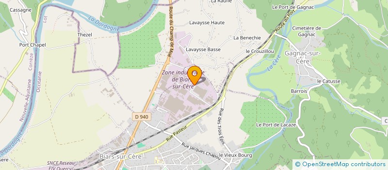 localisation de l'entreprise HYDRAU CONSEILS ENTREPRISES  BIARS-SUR-CERE