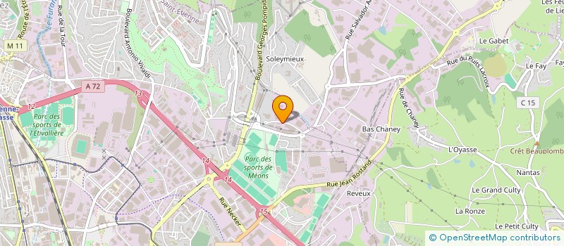localisation de l'entreprise HYDRAU.FLEX à SAINT-ETIENNE