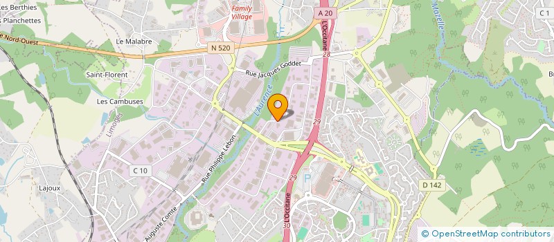 localisation de l'entreprise HYDRAU TEAMS QUIMPER à LIMOGES