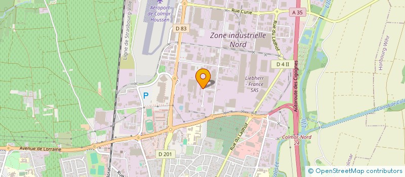 localisation de l'entreprise HYDRAUFLEX PARIS SUD-EST à COLMAR