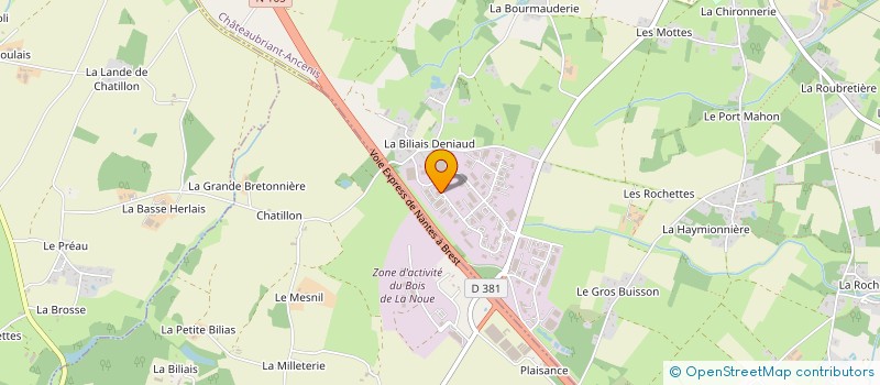 localisation de l'entreprise HYDRAULIQUE 44 à VIGNEUX-DE-BRETAGNE