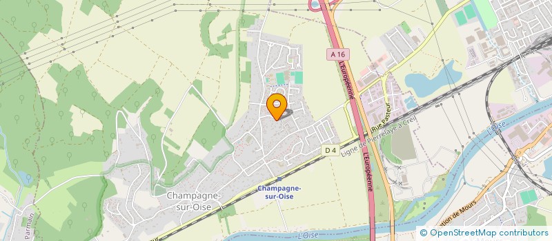 localisation de l'entreprise HYDRAULIQUE 95 à CHAMPAGNE-SUR-OISE