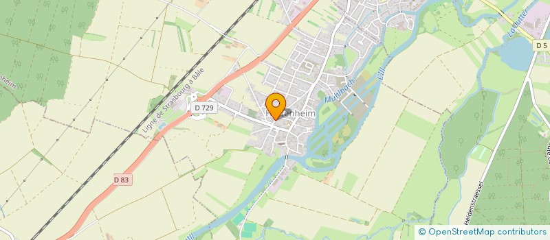 localisation de l'entreprise HYDRAULIQUE DU RIED  HILSENHEIM