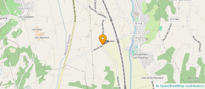 localisation de l'entreprise HYDRAULIQUE MAINTENANCE  CLERIEUX